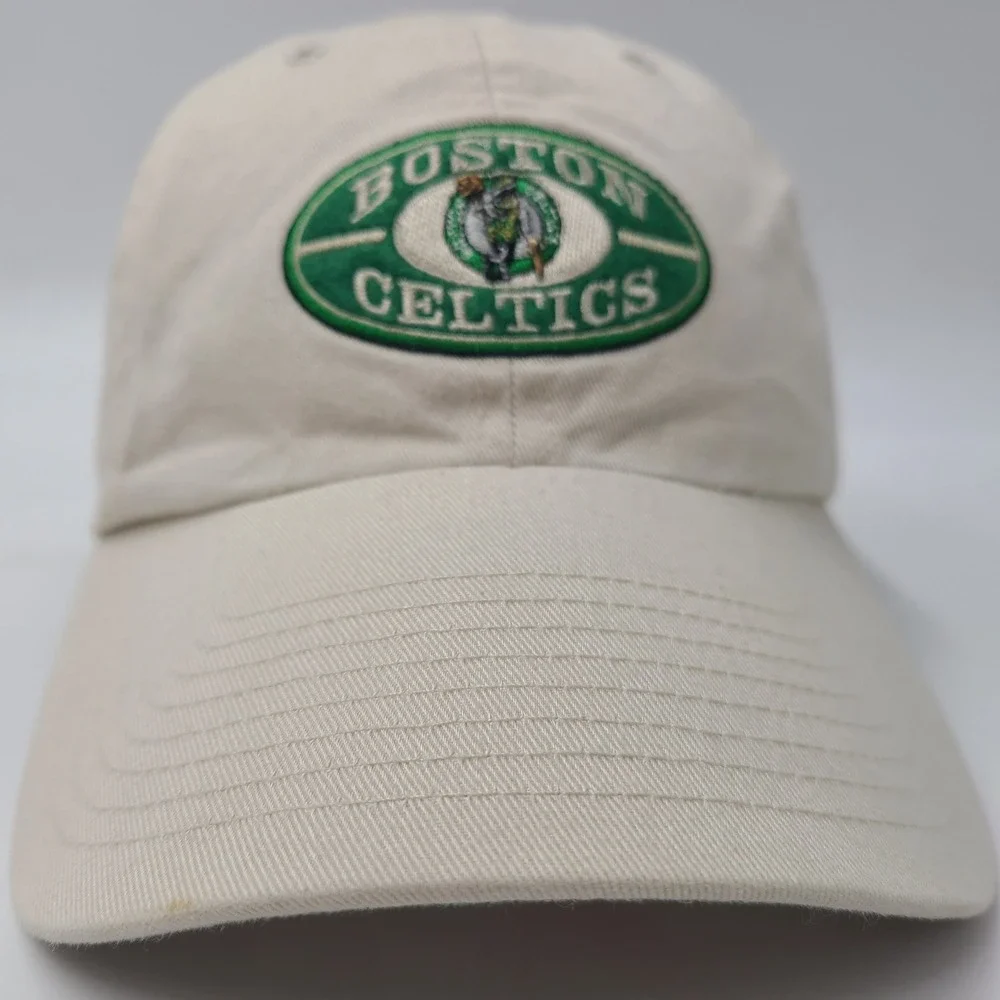 Vintage Boston Celtics Hat Strapback Twins Enterprise Beige NBA‎ Basketball Men